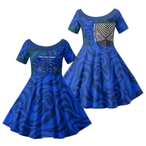 Torres Strait Islanders Forever Voyagers Family Matching Short Sleeve Bodycon Dress and Hawaiian Shirt Indigenous Australian Tribal Canoe Art