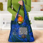 Torres Strait Islanders Forever Voyagers Grocery Bag Indigenous Australian Tribal Canoe Art