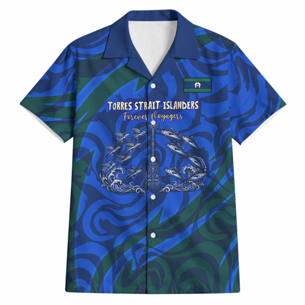 Torres Strait Islanders Forever Voyagers Hawaiian Shirt Indigenous Australian Tribal Canoe Art