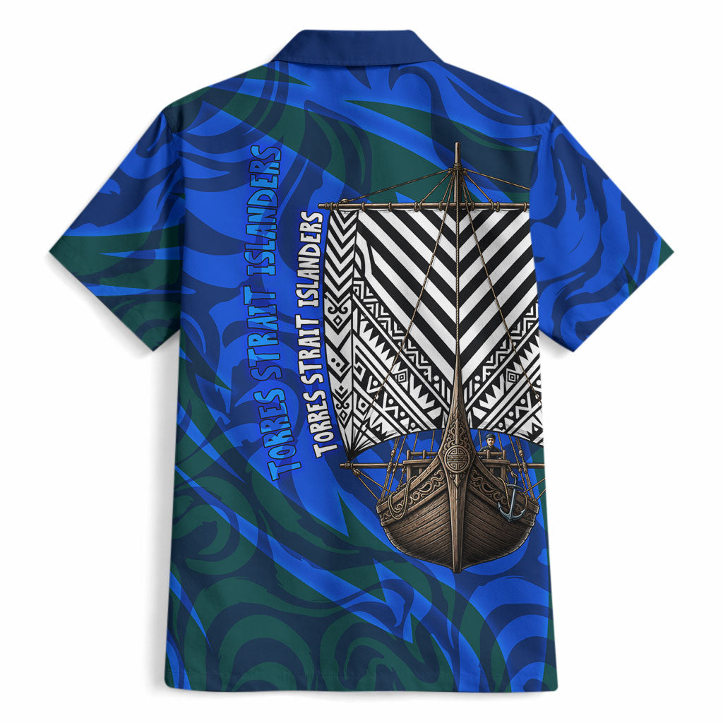 Torres Strait Islanders Forever Voyagers Hawaiian Shirt Indigenous Australian Tribal Canoe Art