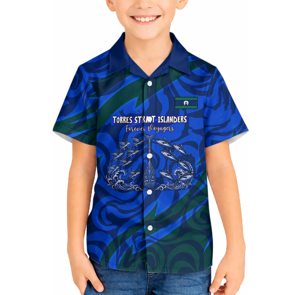 Torres Strait Islanders Forever Voyagers Hawaiian Shirt Indigenous Australian Tribal Canoe Art