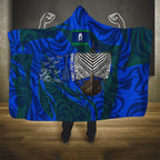 Torres Strait Islanders Forever Voyagers Hooded Blanket Indigenous Australian Tribal Canoe Art