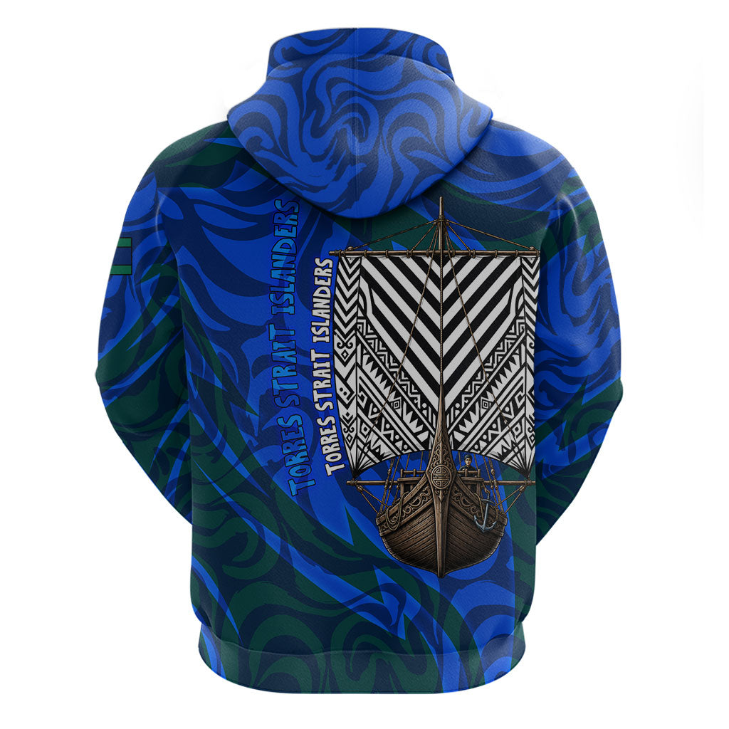 Torres Strait Islanders Forever Voyagers Hoodie Indigenous Australian Tribal Canoe Art