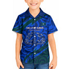 Torres Strait Islanders Forever Voyagers Kid Hawaiian Shirt Indigenous Australian Tribal Canoe Art