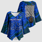 Torres Strait Islanders Forever Voyagers Kimono Sleeve Blouse Indigenous Australian Tribal Canoe Art