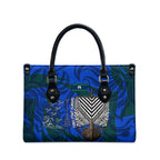 Torres Strait Islanders Forever Voyagers Leather Bag Indigenous Australian Tribal Canoe Art