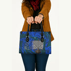 Torres Strait Islanders Forever Voyagers Leather Bag Indigenous Australian Tribal Canoe Art
