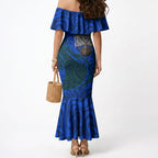 Torres Strait Islanders Forever Voyagers Mermaid Dress Indigenous Australian Tribal Canoe Art