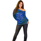 Torres Strait Islanders Forever Voyagers Off Shoulder Sweater Indigenous Australian Tribal Canoe Art