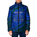 Torres Strait Islanders Forever Voyagers Padded Jacket Indigenous Australian Tribal Canoe Art