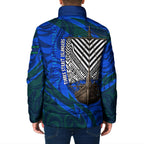 Torres Strait Islanders Forever Voyagers Padded Jacket Indigenous Australian Tribal Canoe Art