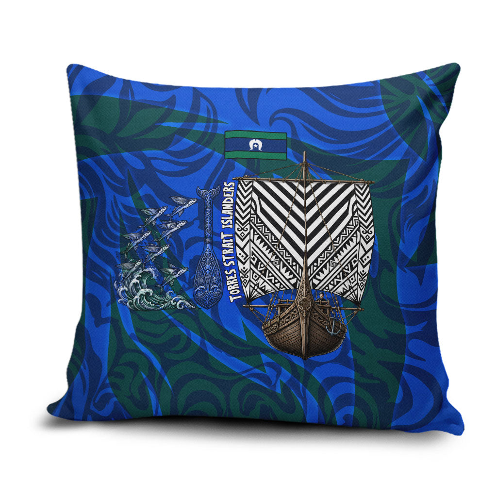 Torres Strait Islanders Forever Voyagers Pillow Cover Indigenous Australian Tribal Canoe Art