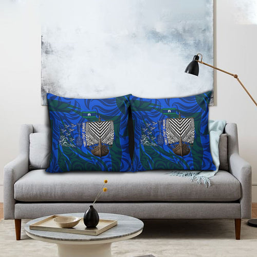 Torres Strait Islanders Forever Voyagers Pillow Cover Indigenous Australian Tribal Canoe Art