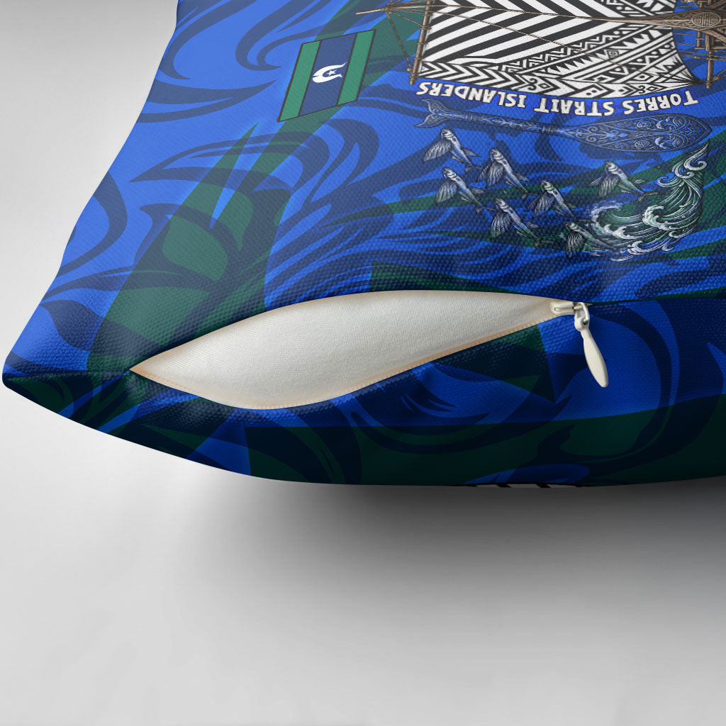 Torres Strait Islanders Forever Voyagers Pillow Cover Indigenous Australian Tribal Canoe Art