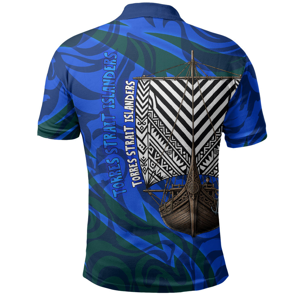 Torres Strait Islanders Forever Voyagers Polo Shirt Indigenous Australian Tribal Canoe Art