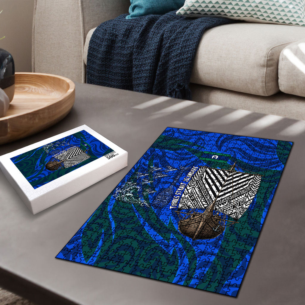 Torres Strait Islanders Forever Voyagers Puzzle Indigenous Australian Tribal Canoe Art