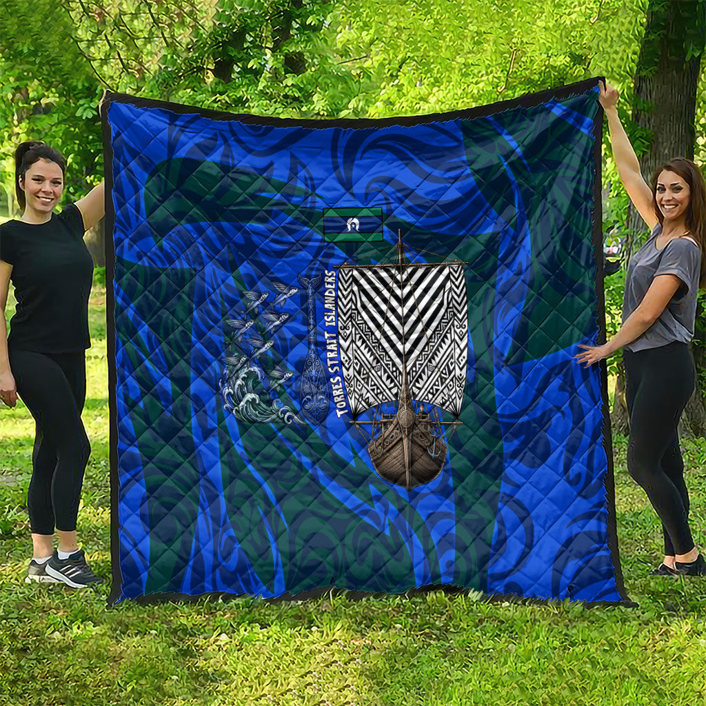Torres Strait Islanders Forever Voyagers Quilt Indigenous Australian Tribal Canoe Art