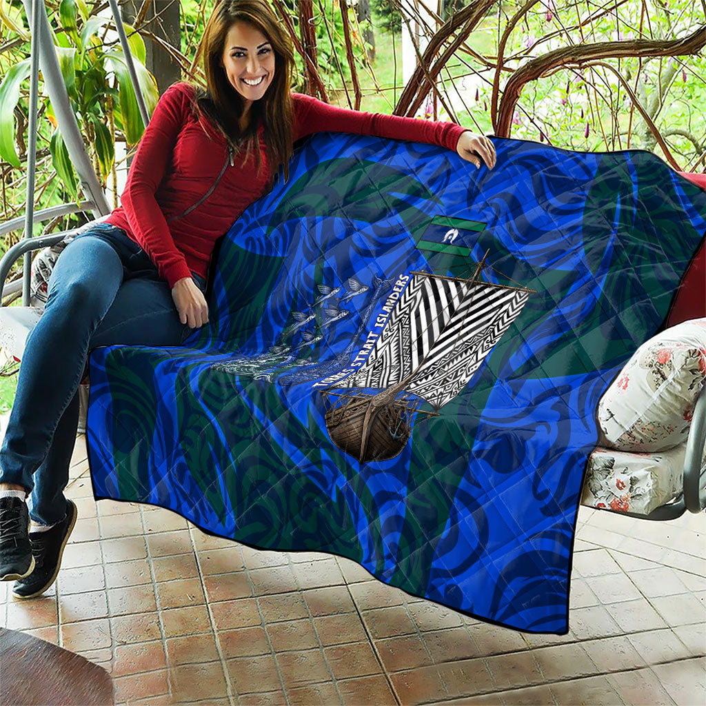Torres Strait Islanders Forever Voyagers Quilt Indigenous Australian Tribal Canoe Art