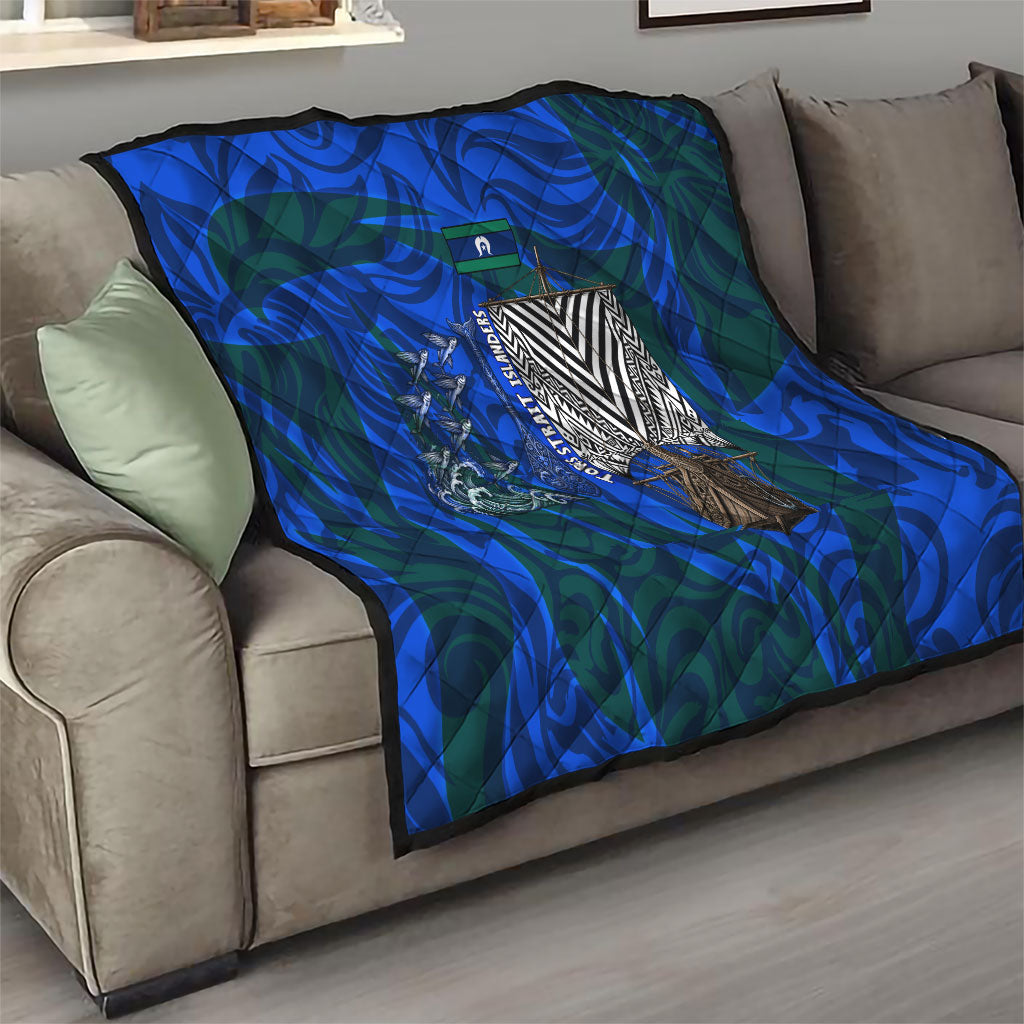 Torres Strait Islanders Forever Voyagers Quilt Indigenous Australian Tribal Canoe Art