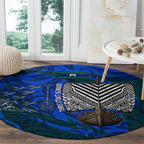 Torres Strait Islanders Forever Voyagers Round Carpet Indigenous Australian Tribal Canoe Art