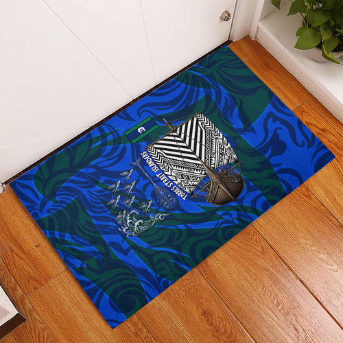 Torres Strait Islanders Forever Voyagers Rubber Doormat Indigenous Australian Tribal Canoe Art
