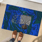 Torres Strait Islanders Forever Voyagers Rubber Doormat Indigenous Australian Tribal Canoe Art