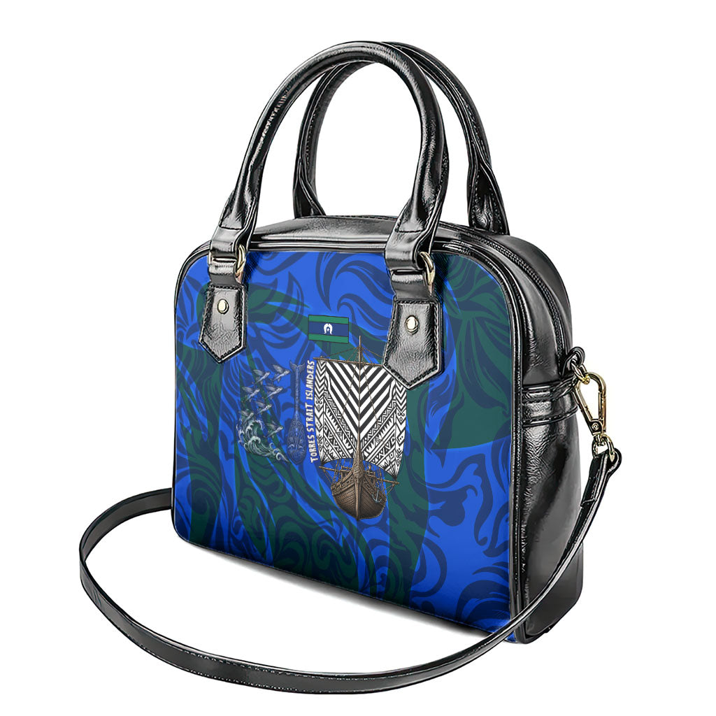 Torres Strait Islanders Forever Voyagers Shoulder Handbag Indigenous Australian Tribal Canoe Art
