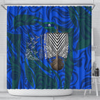 Torres Strait Islanders Forever Voyagers Shower Curtain Indigenous Australian Tribal Canoe Art
