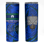 Torres Strait Islanders Forever Voyagers Skinny Tumbler Indigenous Australian Tribal Canoe Art