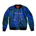 Torres Strait Islanders Forever Voyagers Sleeve Zip Bomber Jacket Indigenous Australian Tribal Canoe Art