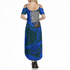 Torres Strait Islanders Forever Voyagers Summer Maxi Dress Indigenous Australian Tribal Canoe Art