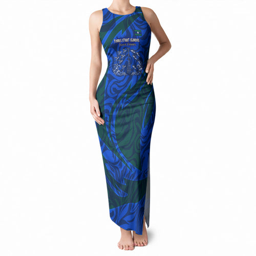 Torres Strait Islanders Forever Voyagers Tank Maxi Dress Indigenous Australian Tribal Canoe Art