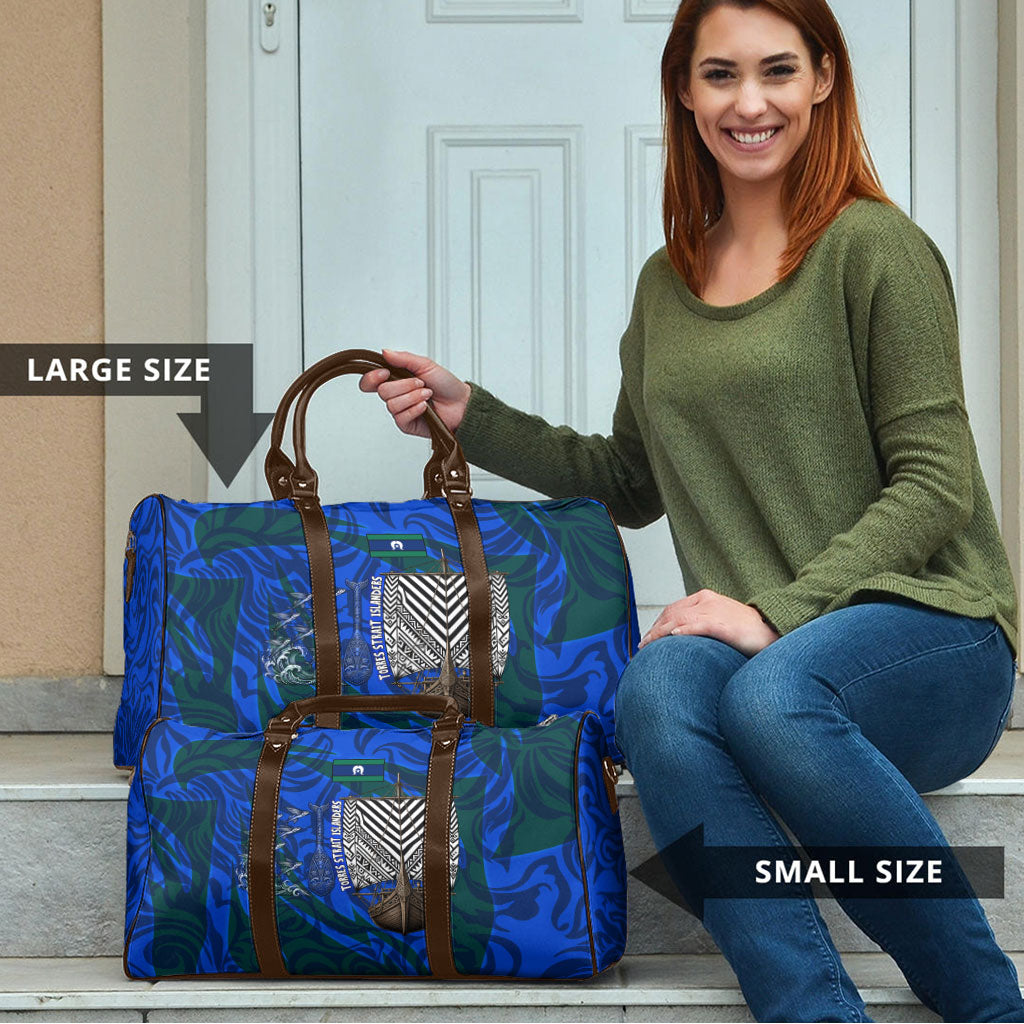 Torres Strait Islanders Forever Voyagers Travel Bag Indigenous Australian Tribal Canoe Art