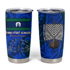 Torres Strait Islanders Forever Voyagers Tumbler Cup Indigenous Australian Tribal Canoe Art