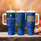 Torres Strait Islanders Forever Voyagers Tumbler With Handle Indigenous Australian Tribal Canoe Art