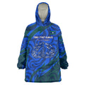 Torres Strait Islanders Forever Voyagers Wearable Blanket Hoodie Indigenous Australian Tribal Canoe Art