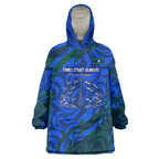 Torres Strait Islanders Forever Voyagers Wearable Blanket Hoodie Indigenous Australian Tribal Canoe Art