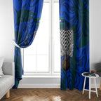 Torres Strait Islanders Forever Voyagers Window Curtain Indigenous Australian Tribal Canoe Art
