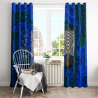 Torres Strait Islanders Forever Voyagers Window Curtain Indigenous Australian Tribal Canoe Art