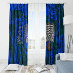 Torres Strait Islanders Forever Voyagers Window Curtain Indigenous Australian Tribal Canoe Art