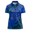 Torres Strait Islanders Forever Voyagers Women Polo Shirt Indigenous Australian Tribal Canoe Art