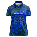 Torres Strait Islanders Forever Voyagers Women Polo Shirt Indigenous Australian Tribal Canoe Art