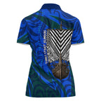 Torres Strait Islanders Forever Voyagers Women Polo Shirt Indigenous Australian Tribal Canoe Art