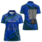 Torres Strait Islanders Forever Voyagers Women Polo Shirt Indigenous Australian Tribal Canoe Art