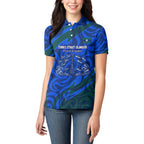 Torres Strait Islanders Forever Voyagers Women Polo Shirt Indigenous Australian Tribal Canoe Art