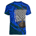 Torres Strait Islanders Forever Voyagers Women V-Neck T-Shirt Indigenous Australian Tribal Canoe Art