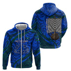 Torres Strait Islanders Forever Voyagers Zip Hoodie Indigenous Australian Tribal Canoe Art