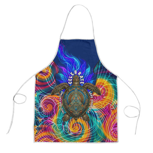 Torres Strait Islanders Sea Turtle Apron Indigenous Tribal Peace Art Cultural Headdress Motif