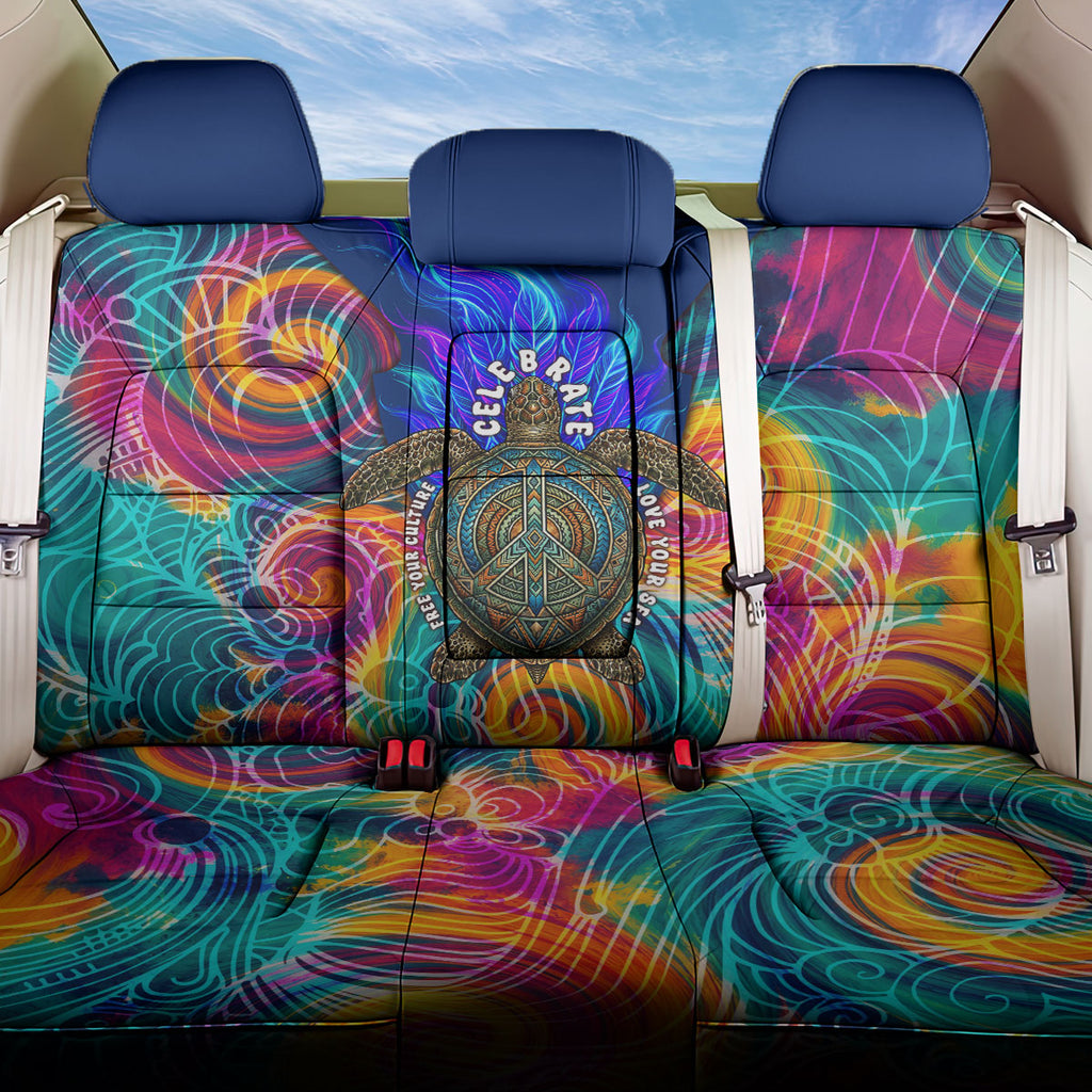 Torres Strait Islanders Sea Turtle Back Car Seat Cover Indigenous Tribal Peace Art Cultural Headdress Motif