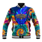Torres Strait Islanders Sea Turtle Baseball Jacket Indigenous Tribal Peace Art Cultural Headdress Motif